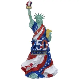 Independence Day Decoration American Independence Day Statue Commemorative Angel Figure Draped in The American Flag for 250th Anniversary