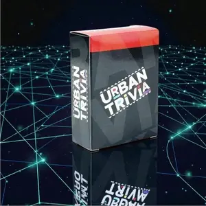 Urban Knowledge Quiz Fun City Trivia Card Game, 100% Paper Material, Funny Party Game, Family and Friend Test Questions, Party Night