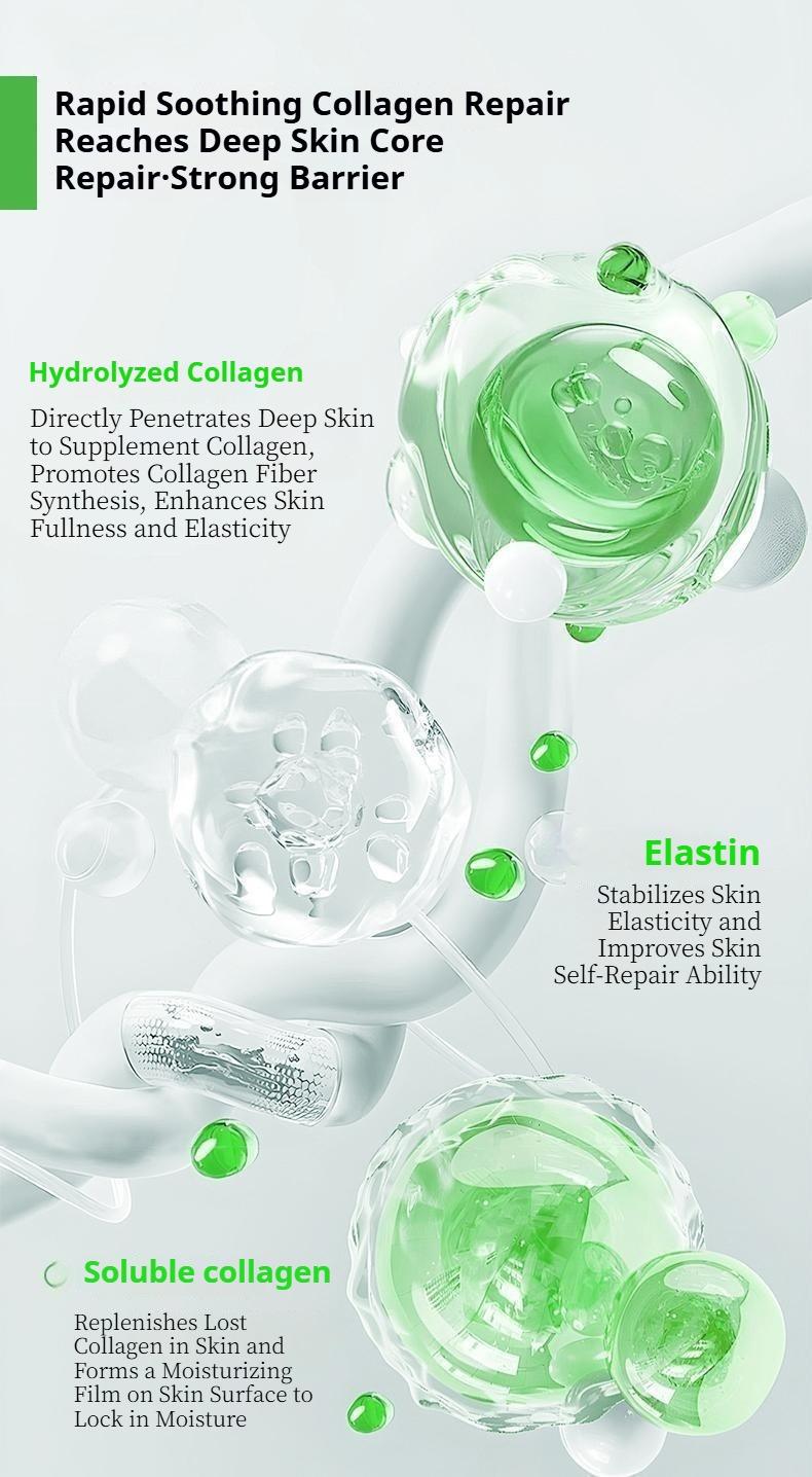 K-Beauty Skincare - Korean White Bandage Face Mask - Collagen Anti-Wrinkle Firming Mask, Hydrating Brightening & Antioxidant, Sterile Skin Repair Mask for Glass Skin | K-Beauty