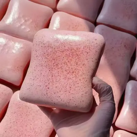 Strawberry Bread Foam Stress Relief Fidget Toy - Squishies Toys, Stress Relief Gadget, Decompression Squeeze, Slow Rising, Soft Sensory ASMR, Compact and Portable, Cute Gift Choice, Adult Desk Aid