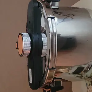 Upgraded Stainless Steel Pressure Cooker with One-Touch Open Feature and Quick Twist Lock, Induction & Gas Compatible — Ideal for Family Cooking Pressurecooker