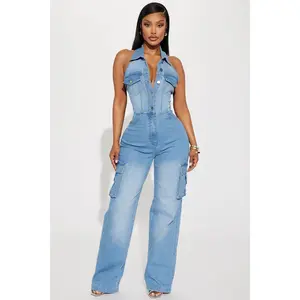 Madelaine Denim Jumpsuit - Denim Madelaine Denim Jumpsuit - Denim