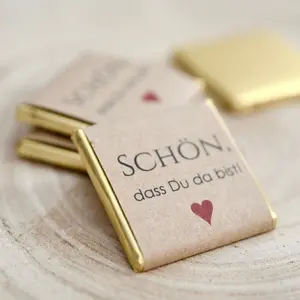 10 German Welcome Cards, 'schön, Dass Du Da Bist!' Wedding Party Guest Gift, Vintage Kraft Paper Design, Hotel Welcome Card, Event Decoration