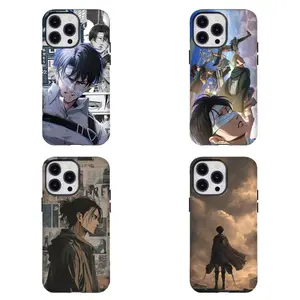 Classic Anime A-Attack 0n Titan Levi Ackerman Manga Aesthetic Design Phone Case Compatible for iPhone 17 16 15 14 13 12 11 and for Samsung S21-S25 Ideal Gift forAnime Lovers