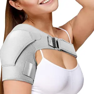 Breathable Adjustable Shoulder Support Brace for Men and Women for Stability