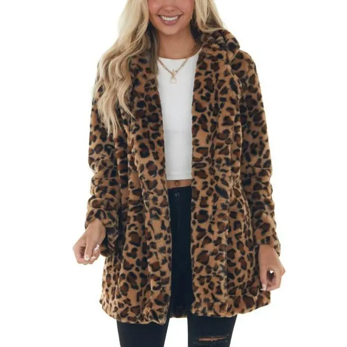 Leopard Faux Fur Coat for Women | Super Soft Warm Stylish Winter Jacket | Viral Fall Winter Outfit