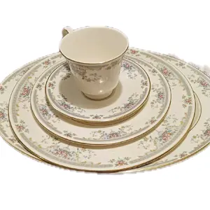 Royal Dalton Juliet Dinnerware Set - Elegant Floral Design with Decorative Plates & Cups, Heat Resistant Tableware for Dining