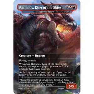 Rathalos, King of the Skies (Hellkite Tyrant) - MTG PROXY Video Games/Monster Hunter