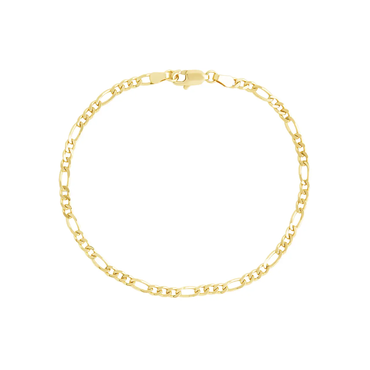 Sterling Silver Anne Dainty Figaro Chain Bracelet