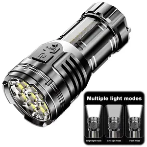 9-LED Bright Flashlight, Portable Thumb Charging Lantern, Magnetic Base, Ideal for Outdoor, Camping, Home, Night Hiking