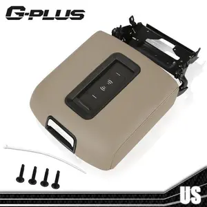 Fit For 15-19 Chevrolet Suburban Center Console Armrest Lid W/Wireless Charger G-PLUS