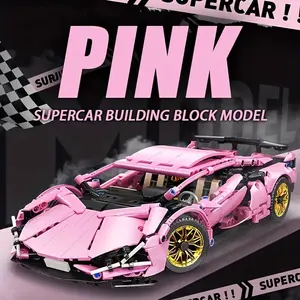 Super Car Tech Building Blocks Set, Cool Racing Model, Perfect Birthday and Holiday Gift for Car Enthusiasts, Family Gift Idea