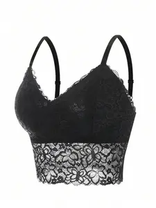 LUNIS Non Wired No-Cup Sexy Plus Size Lace Lingerie
