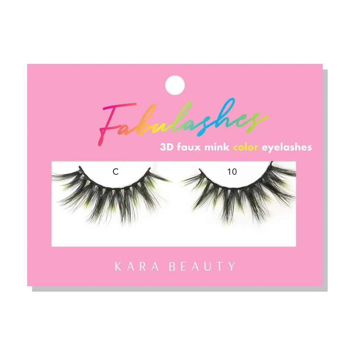 3D Faux Mink Lash Extension, Neon Pink Tipped Reusable Lashes, Clustered Doll Eye Style for Festival Makeup