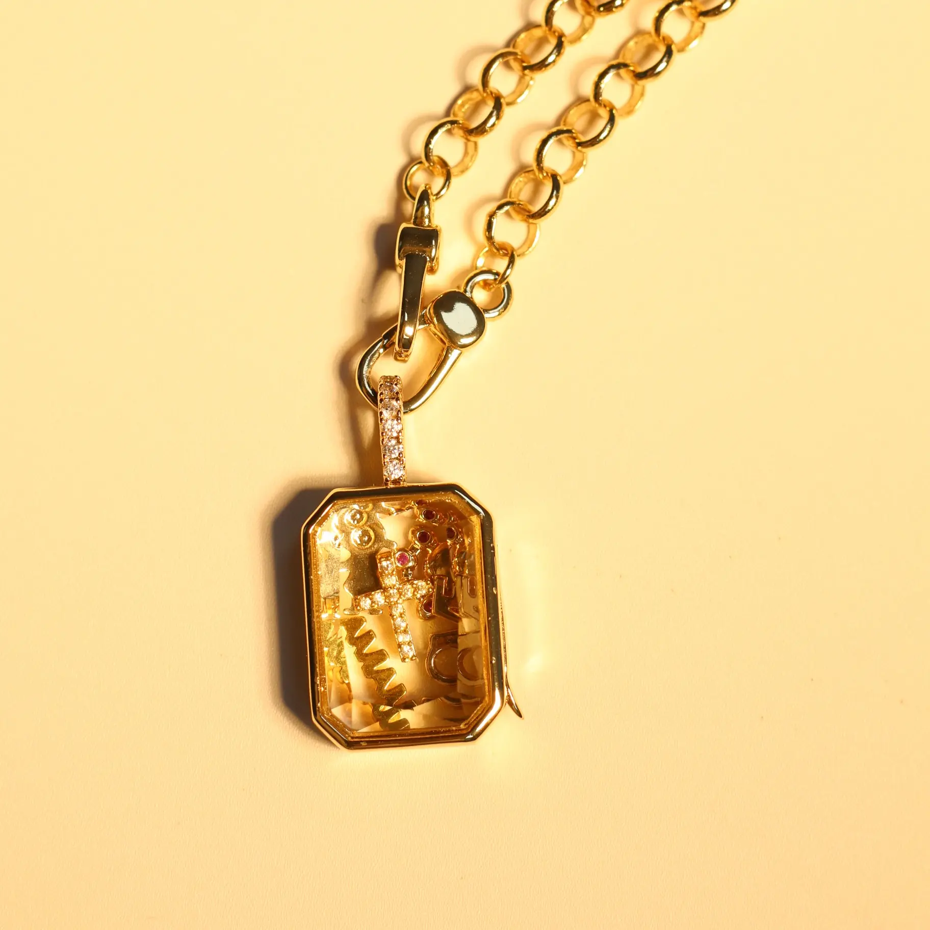 Rose Gold Memory Locket Necklace| Tarnish-Free & Hypoallergenic | Forever Lock Your Love