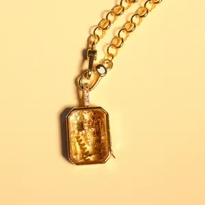 Rose Gold Memory Locket Necklace| Tarnish-Free & Hypoallergenic | Forever Lock Your Love