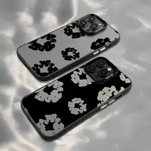 SE Luxury D-Denim T-Tears Smartphone Casing, Anti-Fall Matte Back Cover Cellphone Accessory for iPhone 17,16,15,14,13,12,11 (Mini, Pro, Max), X,8,7 Plus Handheld Device Protection