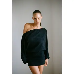 THE IZZY SWEATER DRESS IN BLACK