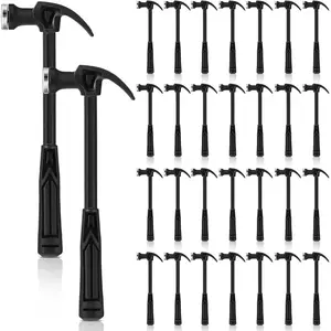 30 count Mini Plastic Claw Hammer Mini 7.3 Inch Safety Hammer for Suitable for DIY Woodworking Household  Escape Decoration and Other Occasions Lightweight and Easy to Carry