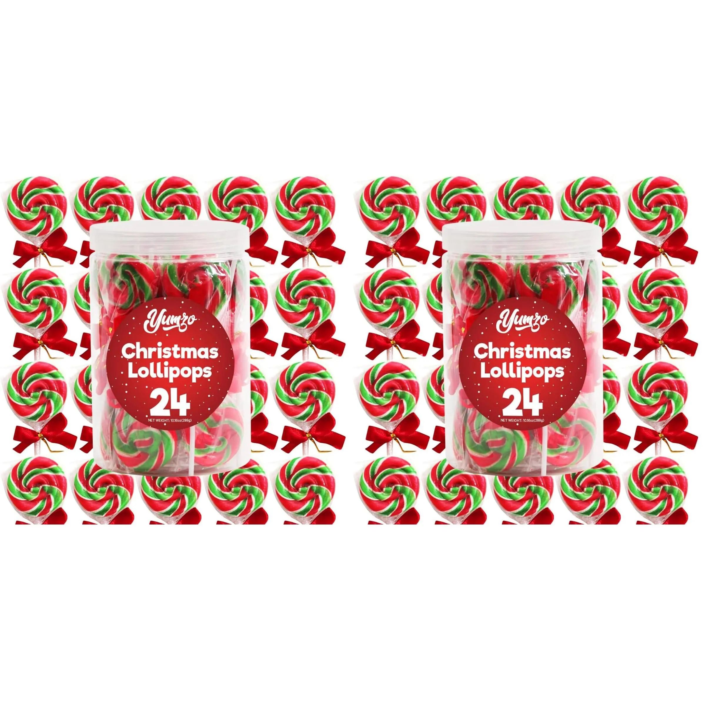 Christmas Swirl Lollipops, Bulk