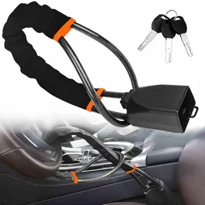 Car Steering Wheel Lock Anti-Theft Device, Fits Most Vehicles with Seatbelt Buckle, Durable Design, Multiple Colors Available