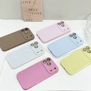 Skin Sense Crystal Phone Case  For IOS 13 14 15 16 17 Series Include PRO PROMAX PLUS AIR Mode  Flexible Protection  Lens Care Spring Pastel Collection
