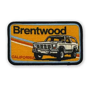 Brentwood LA Patch Vintage Embroidered Iron On Patch