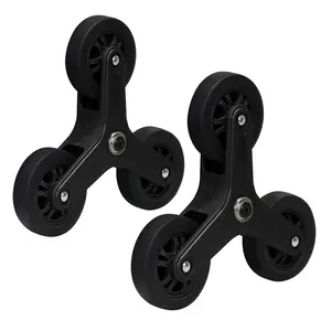 <SELORSS>Wheel Replacement Stair Climbing Wheels for Shopping/Laundry Cart & Trolley (2 PCS), suitable for BY06C, BY10C Foldable cart.