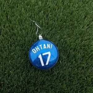 #17 Ohtani glitter ornament