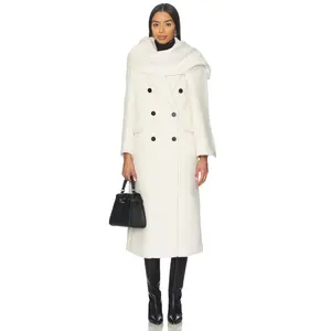 Susanna Chow Collette Scarf Coat in Cream