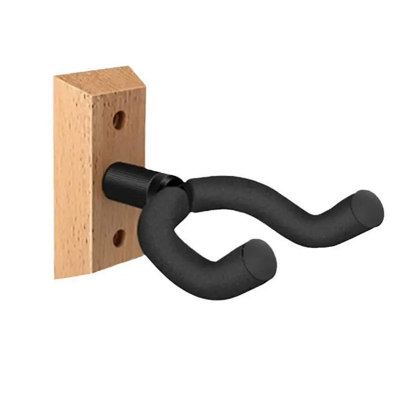 Black Walnut Wooden Guitar Hook Universal Wall Hook Beech Iron
