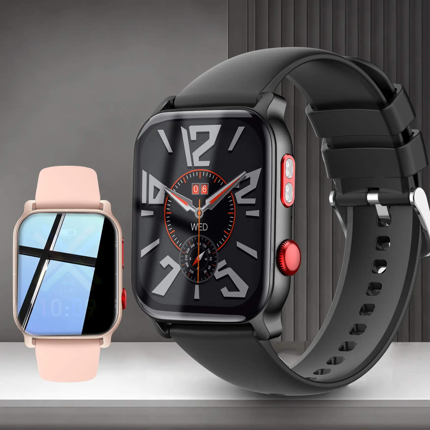 Smart Watch for Men and Women with Call/Message Reminder, Smart Watch Fitness Watch Heart Rate/Sleep/Calorie/Step Monitor, Emergency Flashlight, Activity Tracker for iPhone and Android