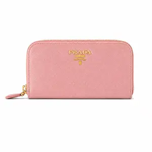 Pre-owned PRADA Pink Gold Small Wallet