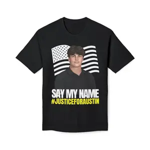 Austin Metcalf Justice Unisex T-Shirt – Made in USA Awareness Tee – Support Justice, Activism, and Truth in America Shirts Women