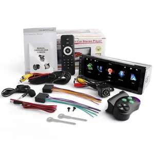 6.9 Inch Full Touchscreen Single Din Car Stereo - Wireless CarPlay, Android Auto, Bluetooth FM Radio, USB AUX Audio Receiver, Hands-Free Call, MP5 Player, Universal Vehicle Navigation & Entertainment Head Unit