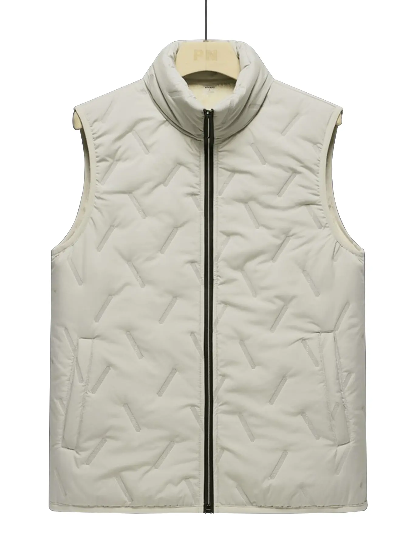 Men's Sleeveless Zipper Down Jacket, Winter Outdoor Casual Vest Gilet, Puffer Vest, Perfect Gift for Friends and Family, Plain Style, Fitted Fit
