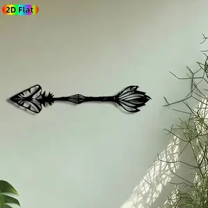 1pc Tribal Arrowhead Metal Wall Art, Native American Arrowhead Mural, Intricate Craftsmanship, Artistic Metalwork, Indoor Decoration, Perfect for Housewarming, Thanksgiving Decor, Living Room Office Studio Decor, Ideal Gift for Tribal Art Enthusiasts