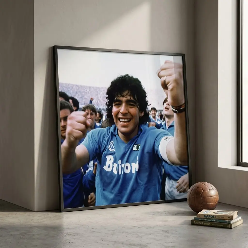 DIEGO DIEGO MARADONA NaplesNapoli Champions Poster, No Frame #8