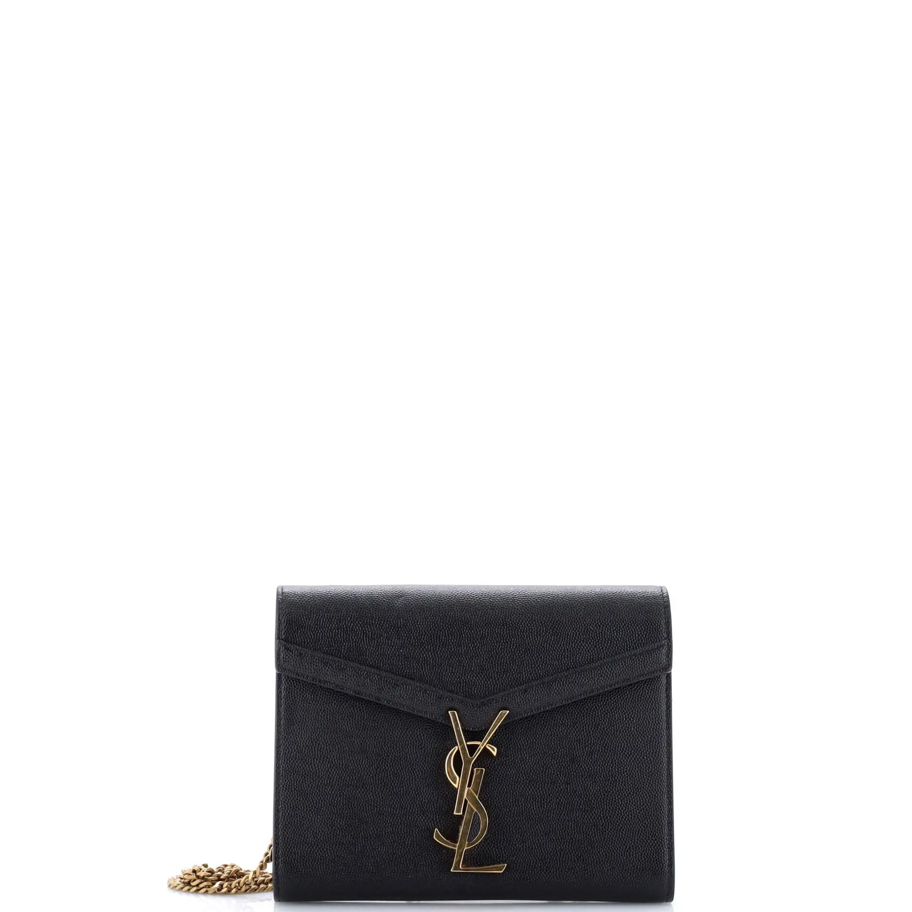 Pre-owned Yves Saint Laurent material Messenger Bags Saint Laurent Cassandra Chain Wallet Leather Mini by Rebag