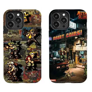 Retro arcade style Metal Slug phone case, suitable for iPhone 17-11 Pro Max/Plus and Samsung Galaxy S23-25