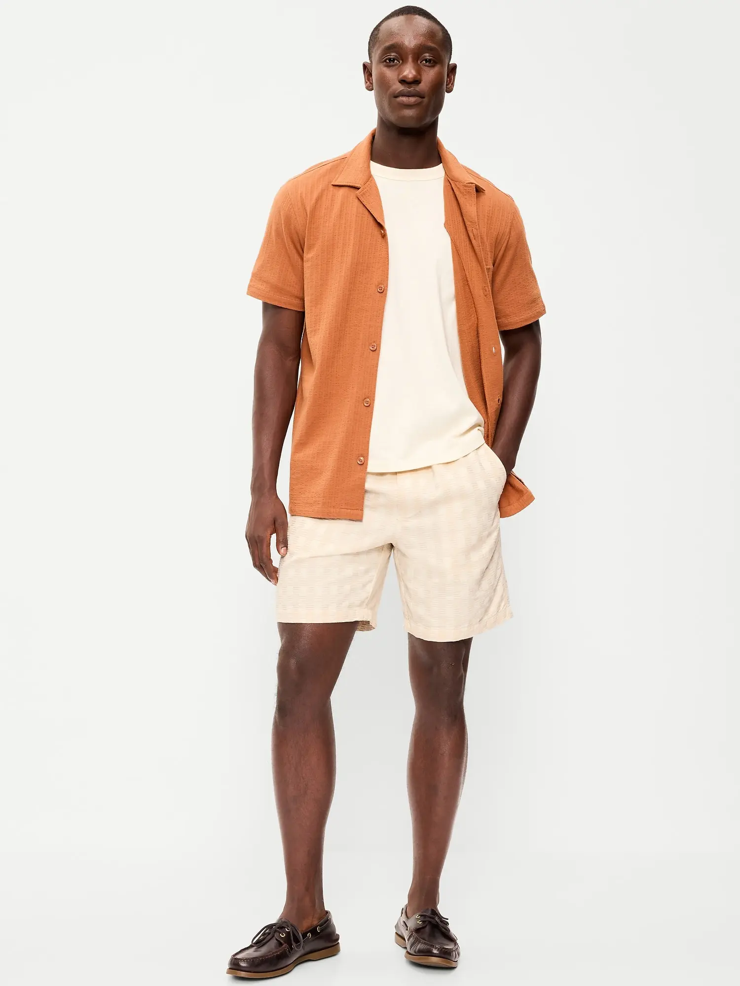 Old Navy Men's Textured-Knit Jogger Shorts -- 7-inch inseam