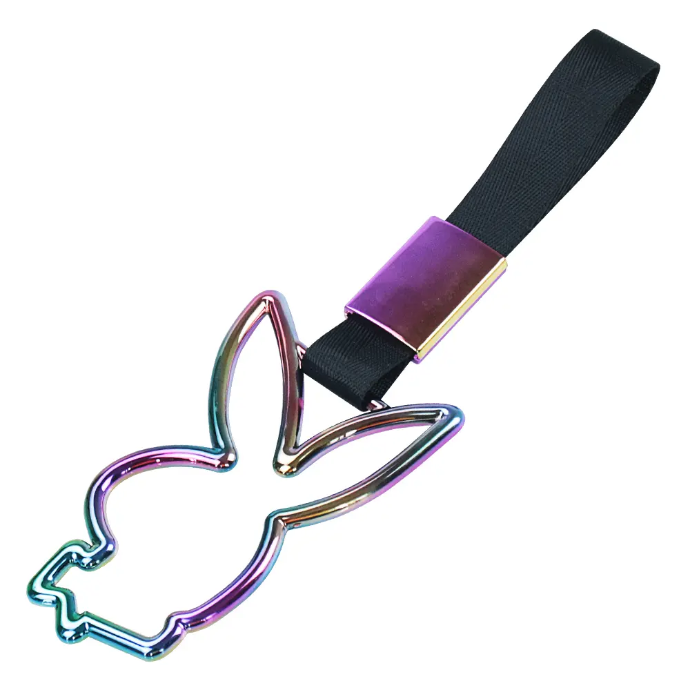 BUNNY NEO CHROIME TSURIKAWA RING SUBWAY TRAIN BUS CHARM DRIFT HANDLE STRAP