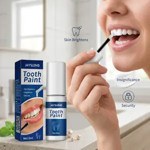 2-Pack Teeth Whitening Paint, Remove Stains and Yellowing, Brighten Teeth, Oral Care Beauty Paint, Effective Dental Cleaning Solution, Liquid Teeth Brightener