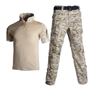 Men's Camouflage Print Compression Bodysuit - Menswear Short-Sleeve Outdoor Sports Top, Stretch Mesh Breathable Fabric Sun Layer Frog Suit Set, Shortsleeve