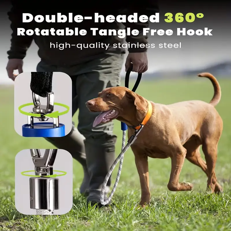 The AeroGlow™ LED Light-Up Dog Leash — 1000 Ft Visibility, 13 Lighting Modes, Rechargeable