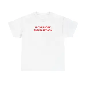 I love Björk T-shirt graphic tee Streetwear