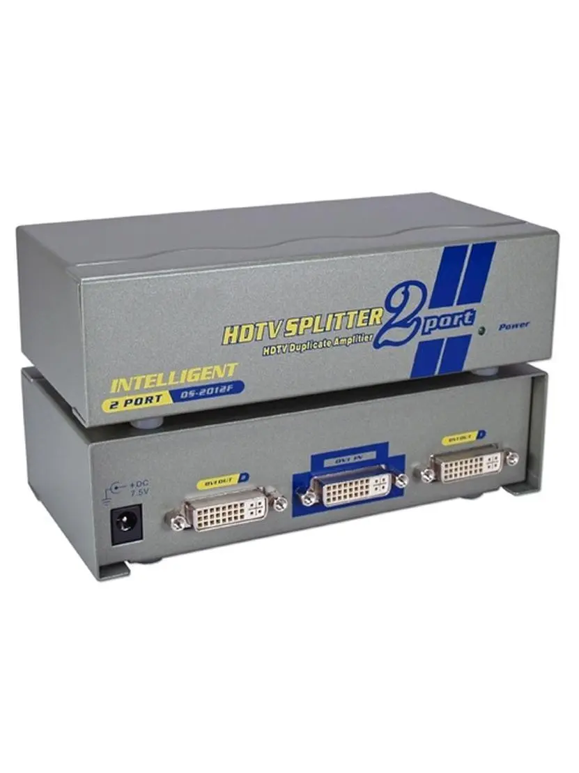 QVS MDVI-12H 2Port DVI- HDTV Digital Video Splitter & Distribution Amplifier with HDCP