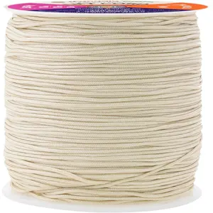 Mandala Crafts 1mm Egg Shell Blind Strings Lift Shade Cord - 109 Yards Braided Nylon Cord for Roman Shades, Curtain String, and Blinds Repair or Replacement
