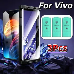 3-Pack Vivo Screen Protectors, HD Ceramic Film for V25pro/s12 Pro/s15 Pro, Easy Install, Scratch-Resistant, Durable Protection