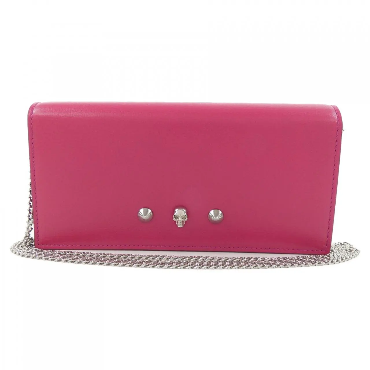 Pre-owned Alexander McQueen Calfskin Small Leather Goods Wallet